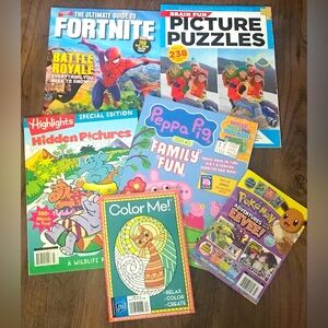 😊 AWESOME KIDS PAK BRAND NEW MAGAZINES HIGHLIGHTS Picture Puzzles and more
